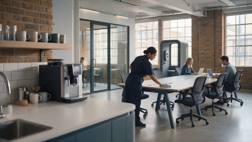 A bright modern London coworking space